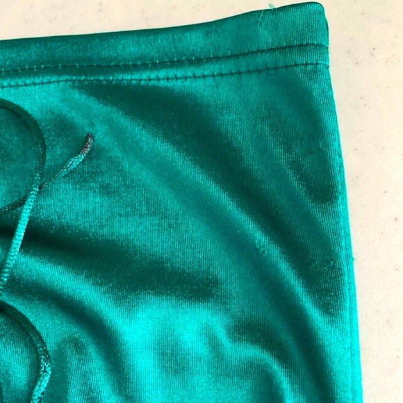 Pretty Little Things - Emerald Green High Neck Strappy Back Bodycon Dress - Picture 10 of 12